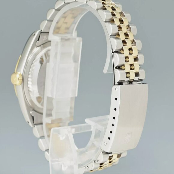 MINT Rolex DateJust Two Tone Yellow Gold 36mm Champagne Watch With Box - Picture 3 of 5